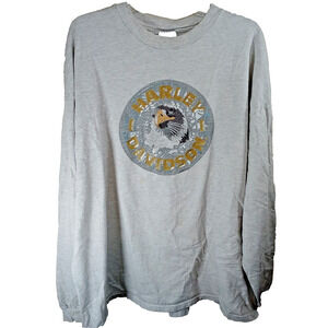 Vintage Harley Davidson Long Sleeve T-Shirt Size 3XLarge Montclair Ca Y2K 2000